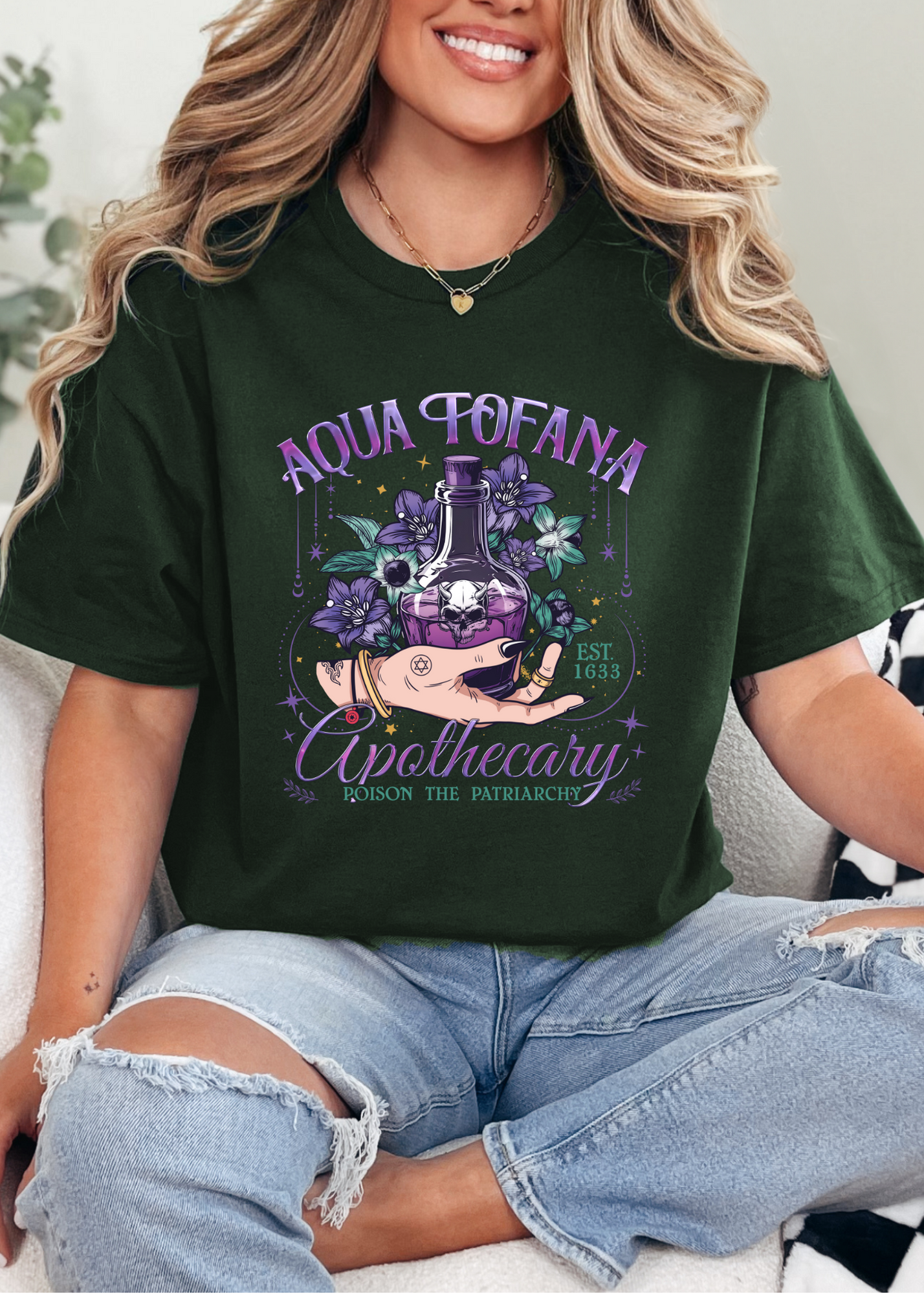 Aqua Tofana Apothecary – Poison the Patriarchy T-shirt & Crewneck