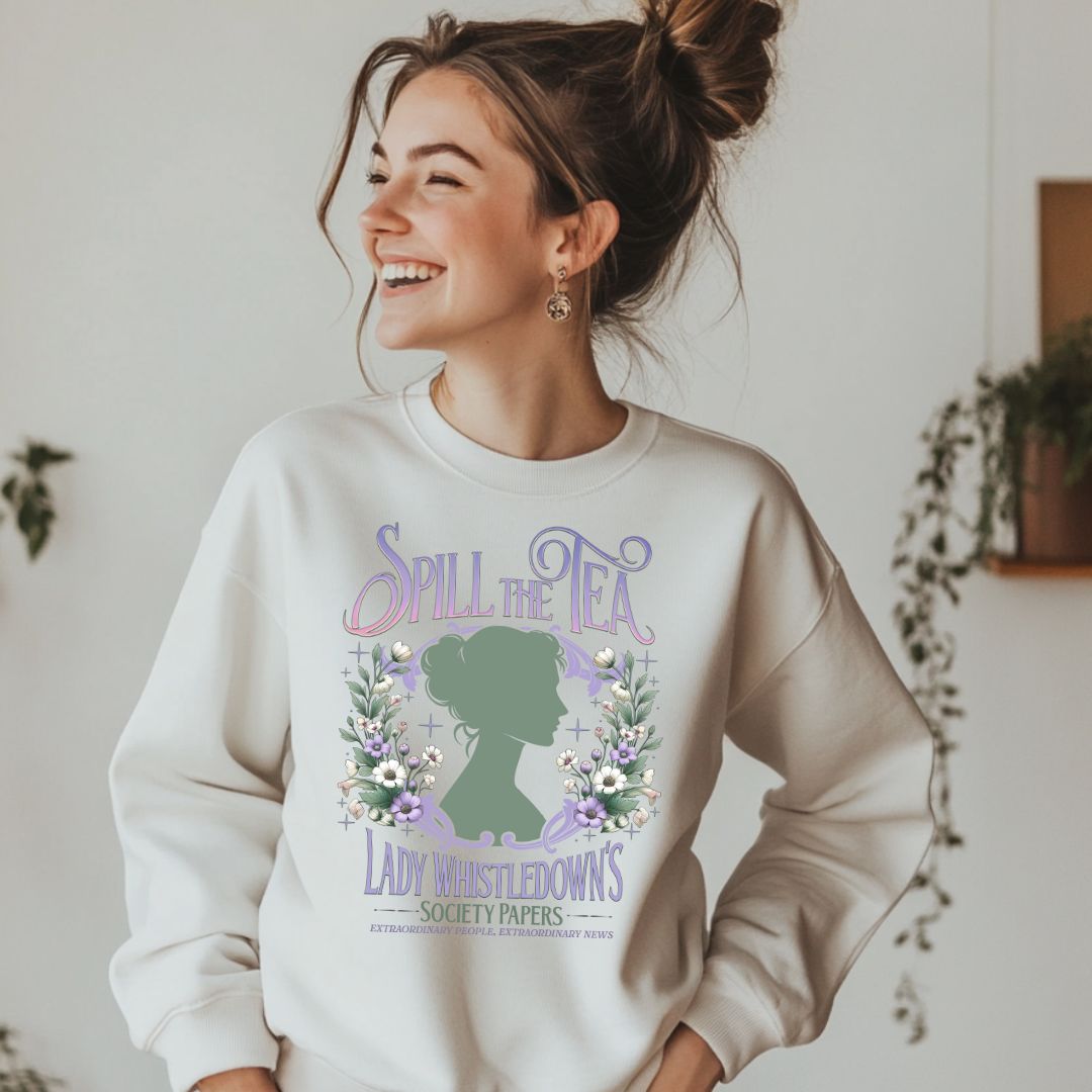 Lady Bridgerton Spill the Tea Crewneck Sweatshirt