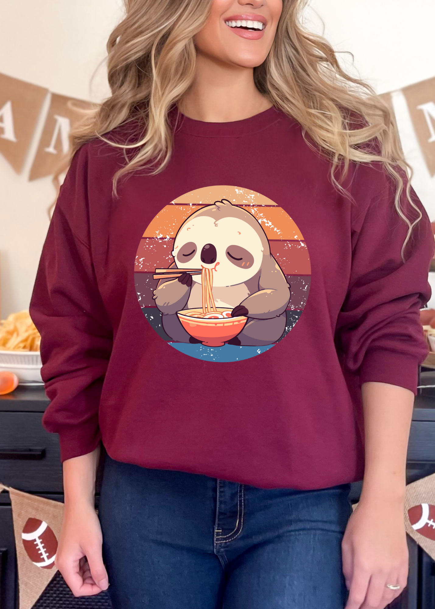 Sloth Ramen Club Crewneck