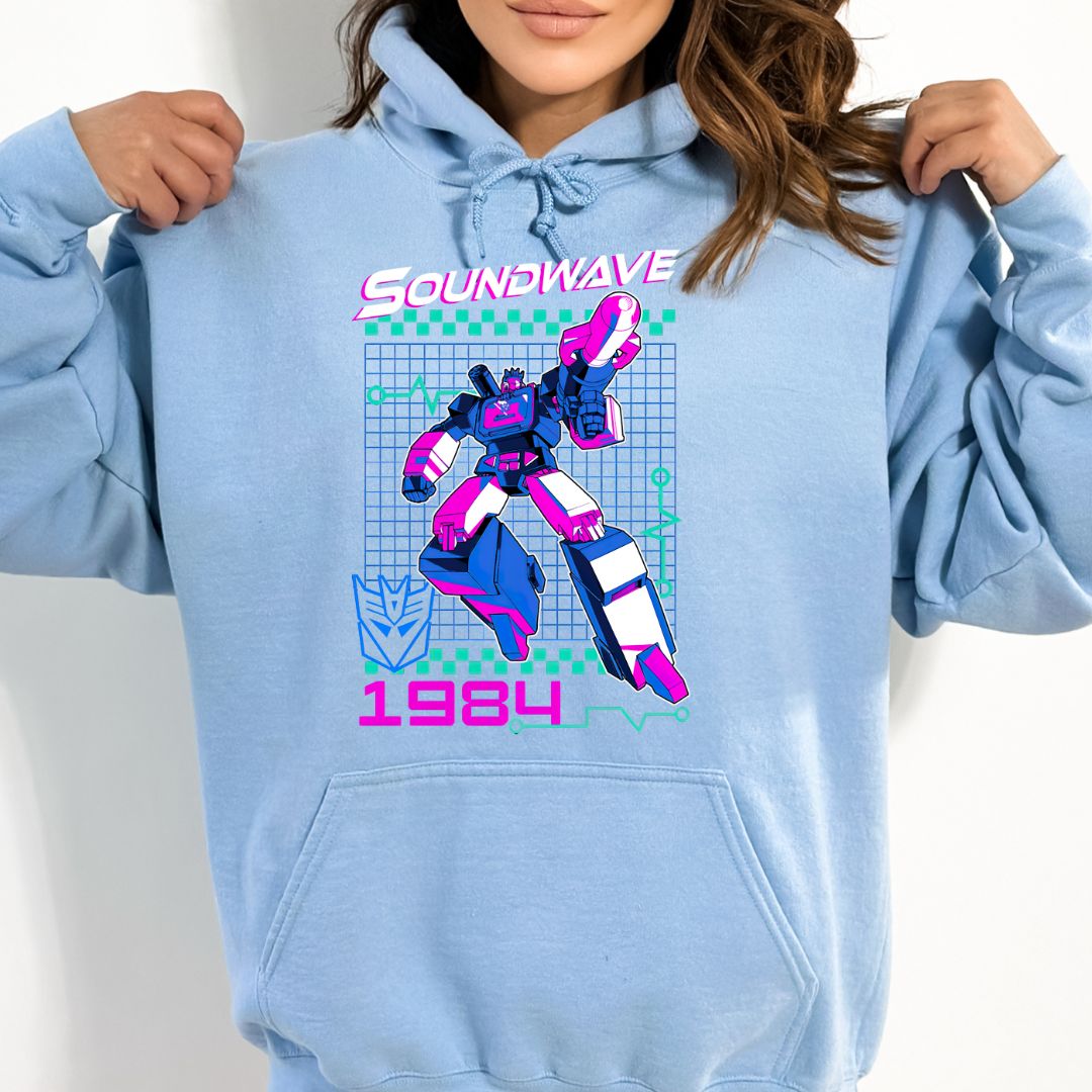 Generation 1 Transformer- Soundwave Hoodie (80's Replica Edition)
