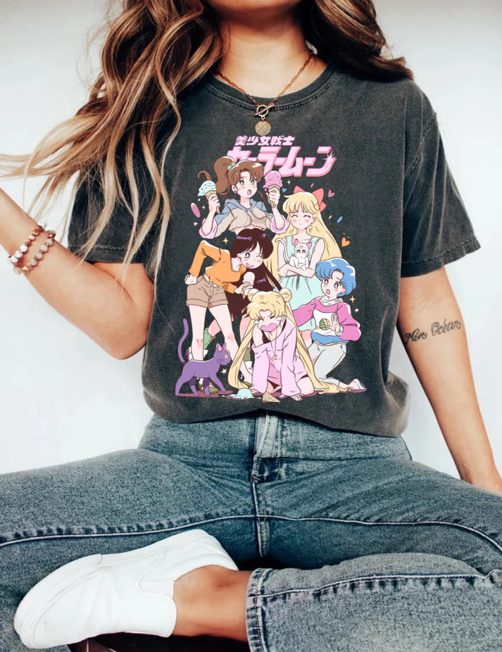 Moonlight Chillin’ Boxy Cropped Tee