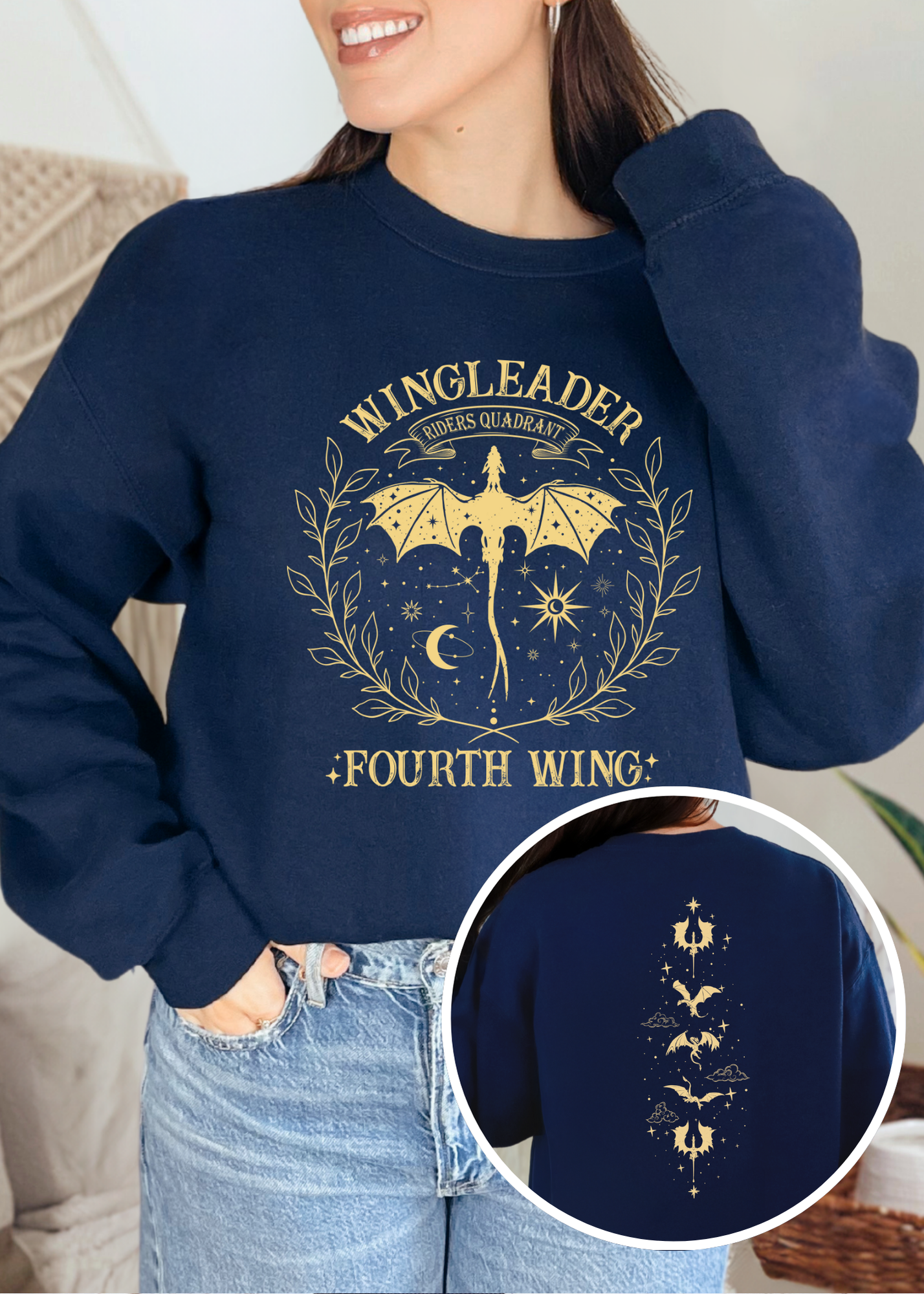 Wingleader Energy – Fourth Wing T-shirt & Crewneck
