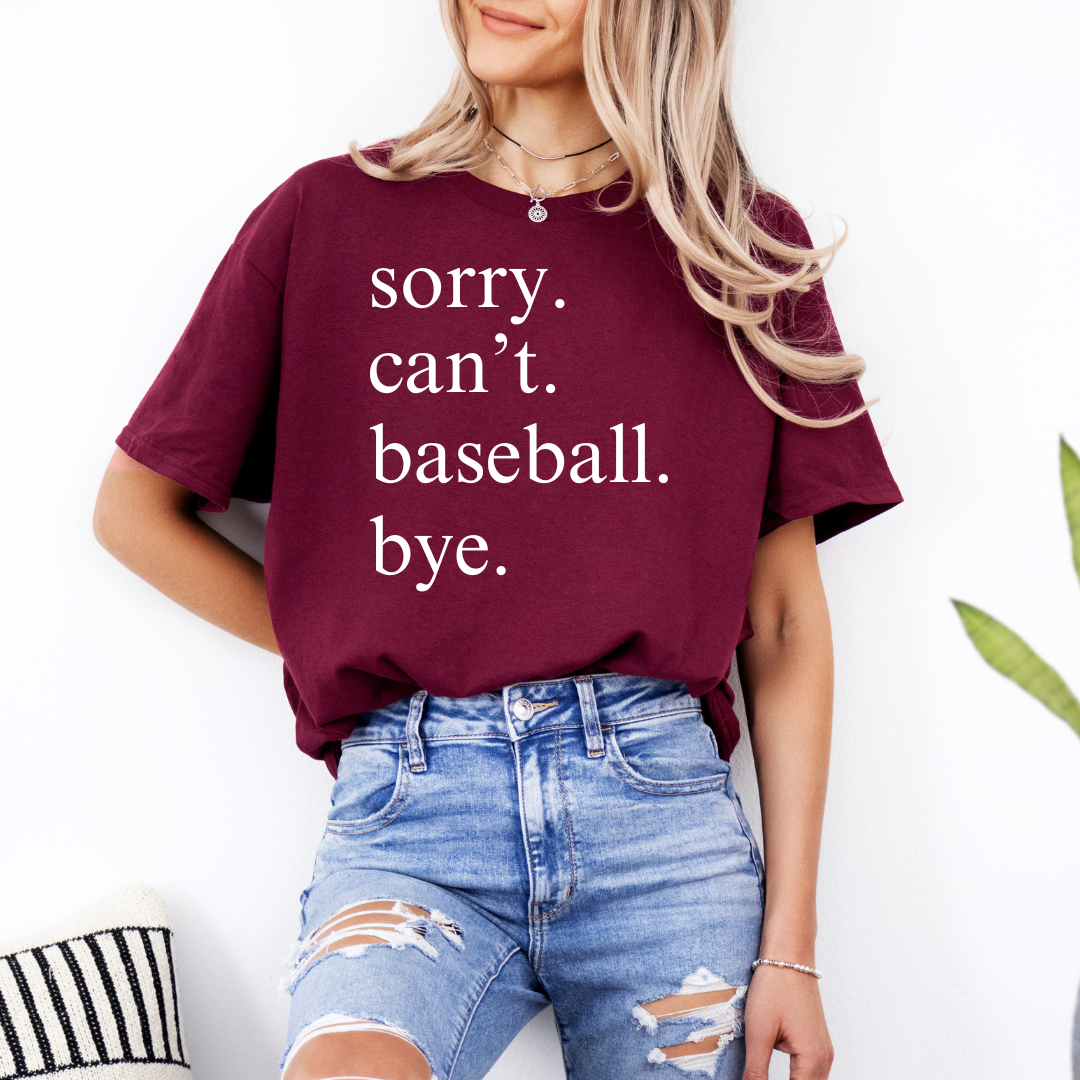 Busy Sport Mom Collection: Baseball Mom Tee