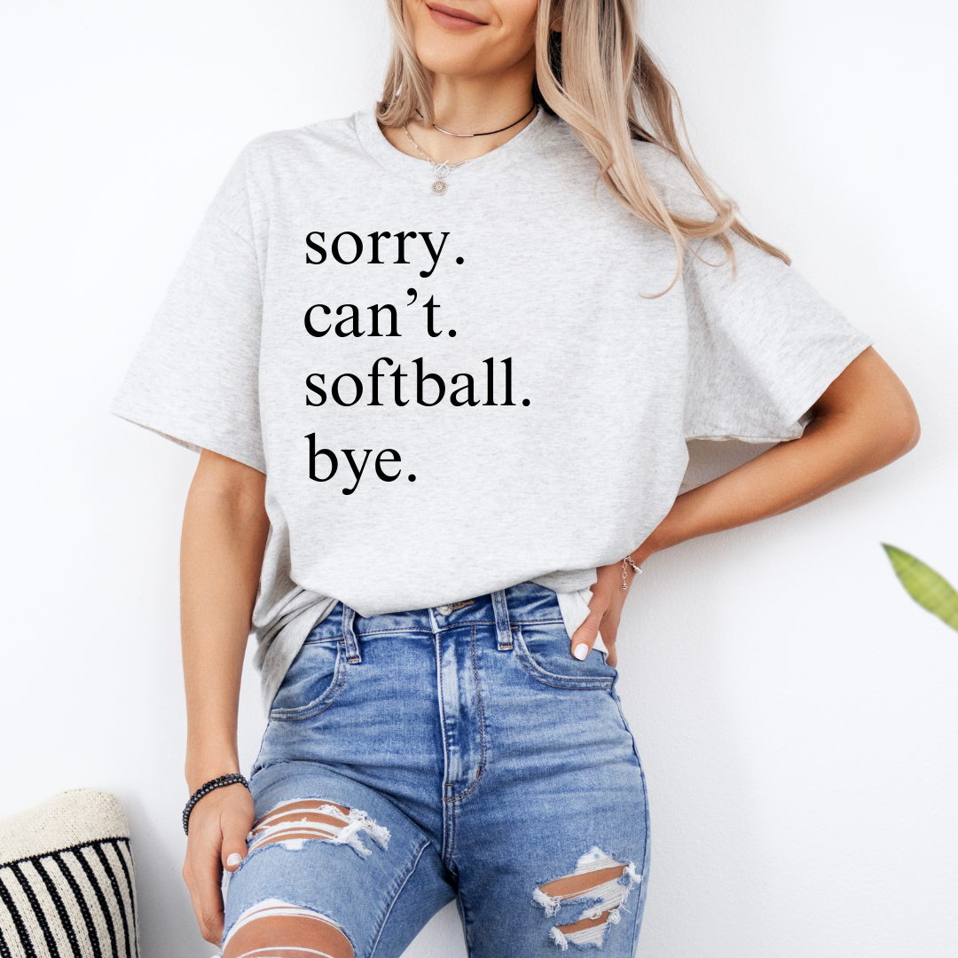 Busy Sport Mom Collection: Softball Mom Tee