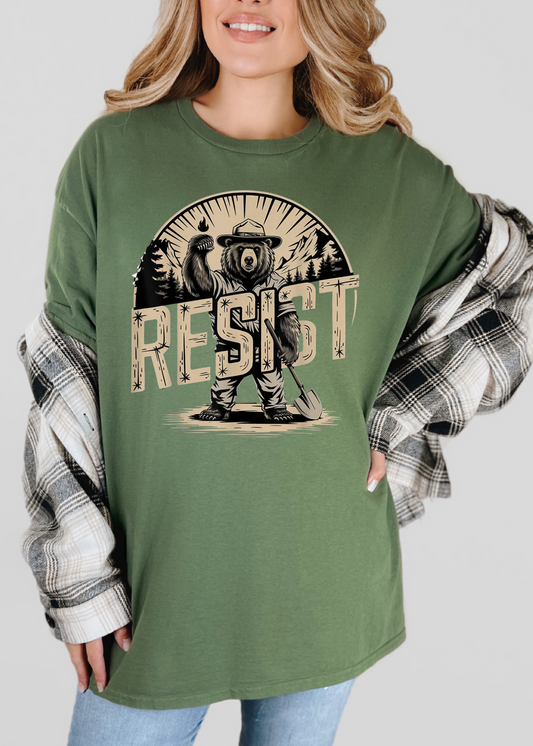 "Resist" – Park Ranger Protest T-shirt & Crewneck