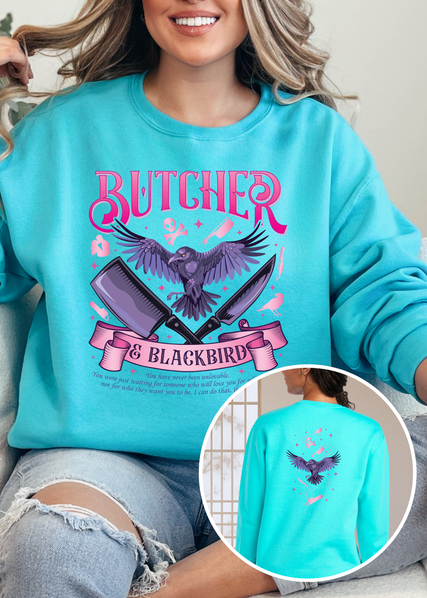 Butcher & Blackbird Inspired | Dark Romance Bookish Shirt T-shirt & Crewneck