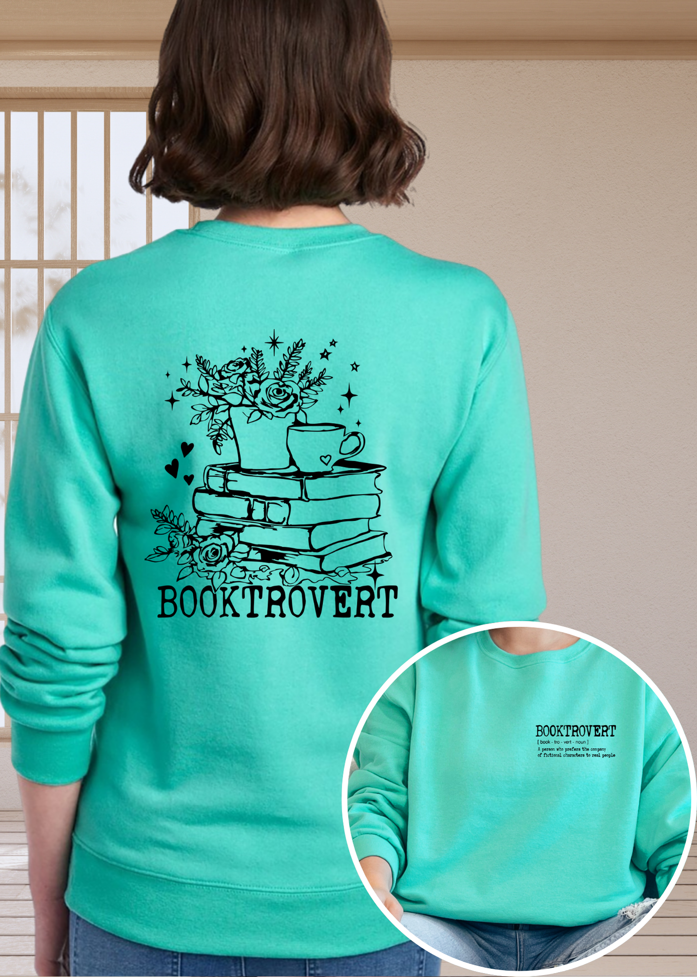 Certified Booktrovert Club  T-shirt & Crewneck