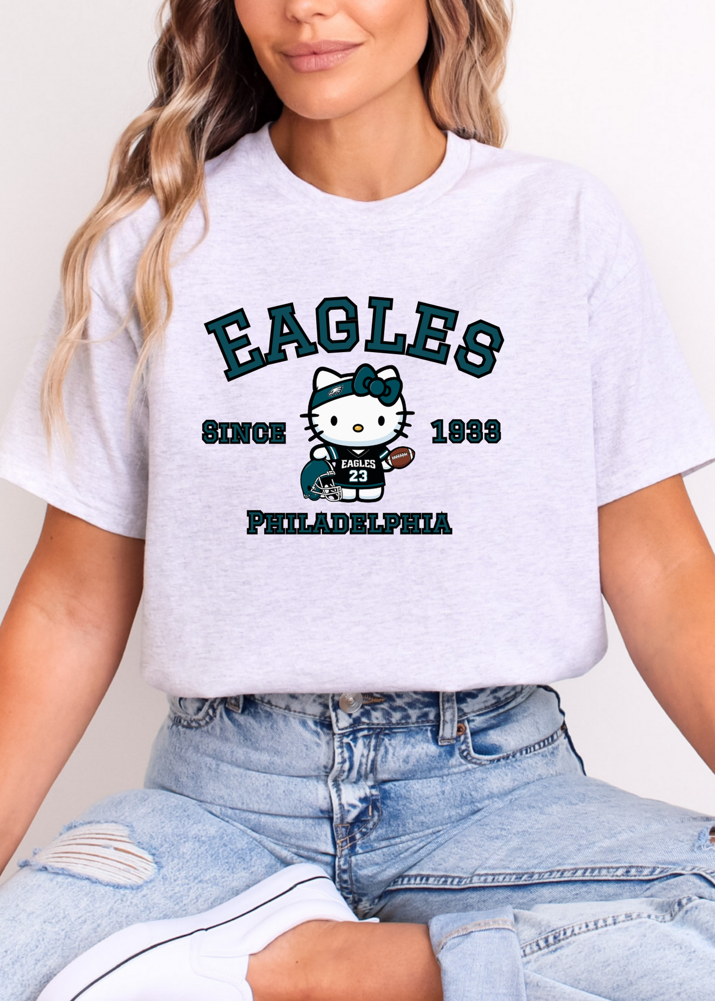 Kitty Football Vibes – Midnight Green Philly Edition Tee & Crewneck